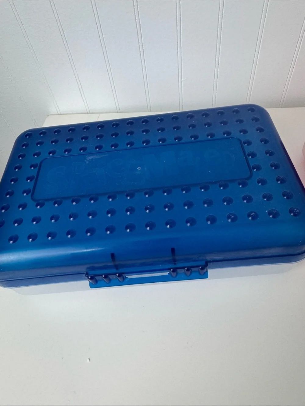 Vintage Red & Blue Spacemaker Pencil Boxes